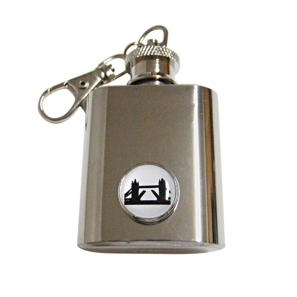 London Tower Bridge Keychain Flask - Picture 1 of 1